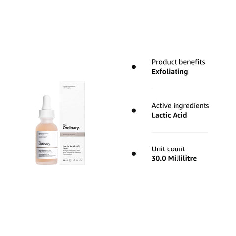 The Ordinary Lactic Acid 10% + HA 2% Exfoliating Serum 1 oz/ 30 mL